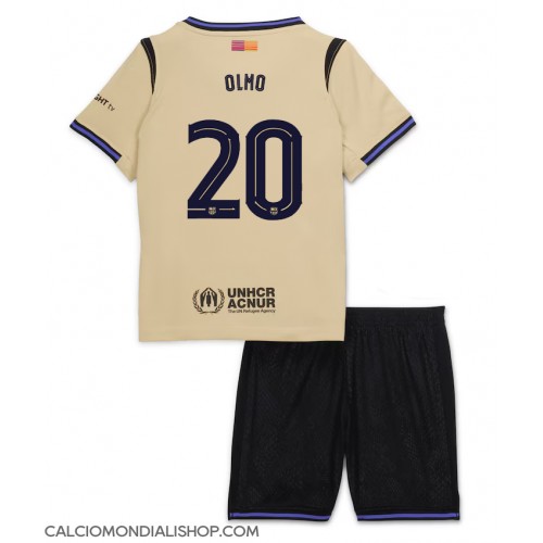 Maglie da calcio Barcelona Dani Olmo #20 Seconda Maglia Bambino 2025-26 Manica Corta (+ Pantaloni corti)